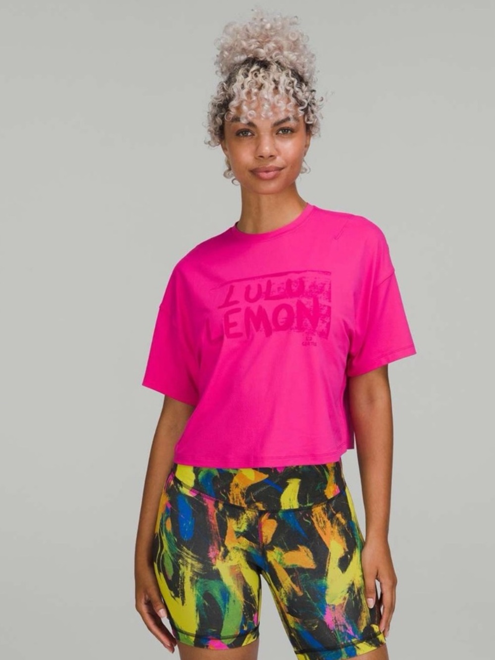 Lululemon Abrasion-Resistant Training T Shirt *Ed Curtis Sonic Pink